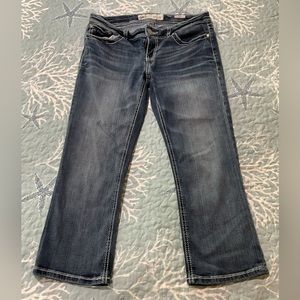 BKE denim Sabrina Woman size 29” by 22.5” inseam capris jeans